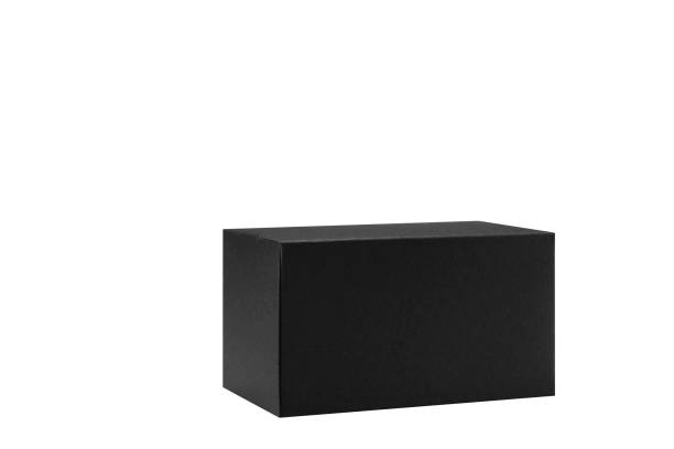 istock Craft unlabeled cardboard paper box presented on table. 1434471737