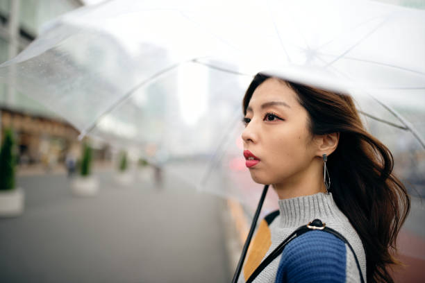 istock Woman with umbrella 1434471911
