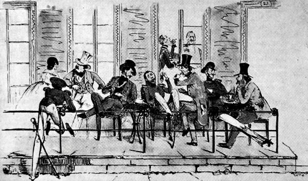 istock Berlin, Ice cream eaters from the upper class at the Kranzler Cafe, 1842 1434473488