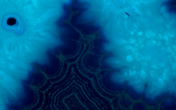 istock Detail of translucent slice. Natural agate stone. 1434478945