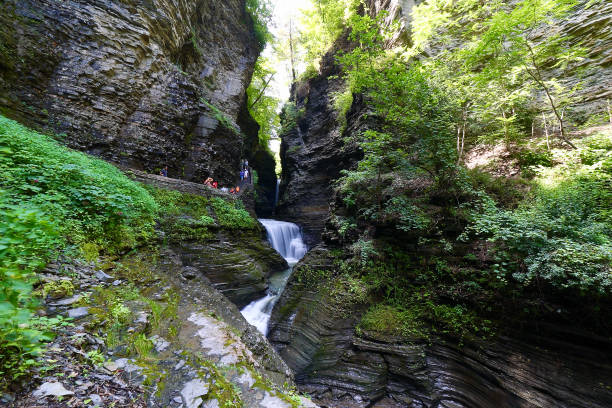 watkins glen state park - watkins glen foto e immagini stock