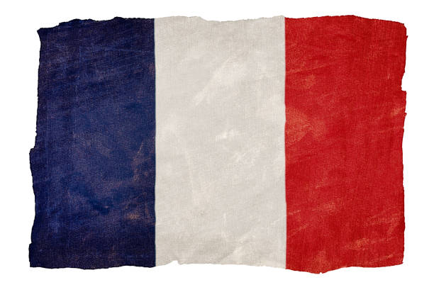 istock French flag in torn and tattered fabric with a grunge vibe 1434480527