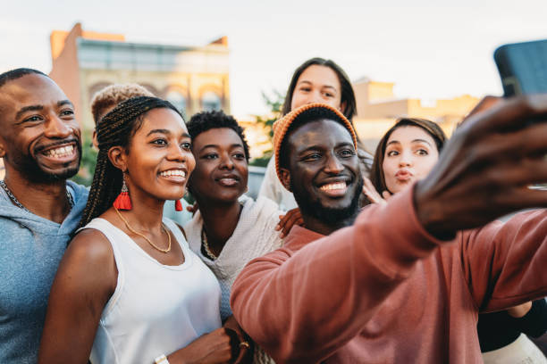 istock A group of people are taking a selfie together 1434485226