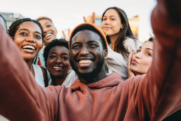istock A group of people are taking a selfie together 1434485260