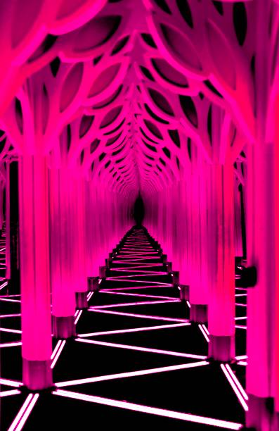 pink labyrinth stock photo