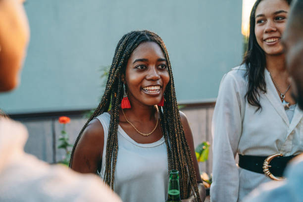 istock Friends are having fun together at a party 1434485846