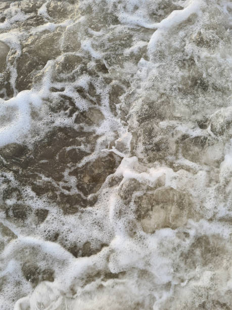 istock Surface of foamy sea water 1434486555