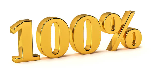 istock 3d golden words 100 percent off isolated on white 1434488880