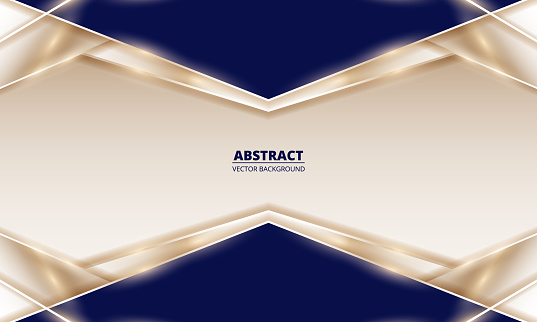 Navy blue and gold luxury elegant abstract background. Vector illustration