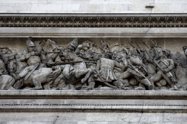 istock Triumphal arch in Paris low reliefs 1434490141