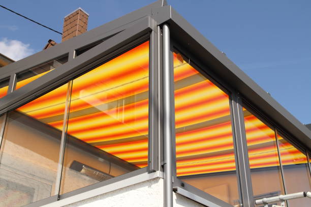 nowoczesna nowa oranżeria - aluminum glass house window zdjęcia i obrazy z banku zdjęć