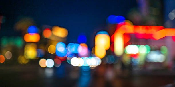 istock Bokeh night lights on the street 1434502358