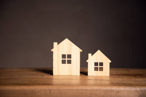 istock Wooden house on the table 1434505300