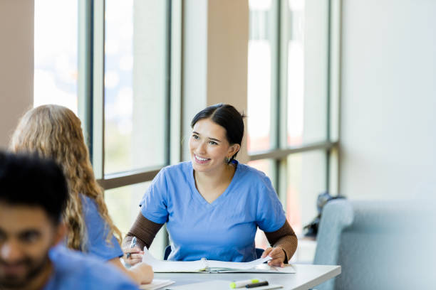 istock Young adult medical students get to know each other 1434510035