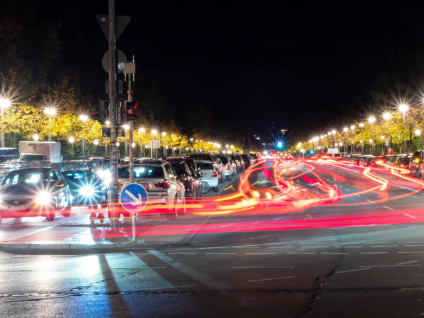 istock Central district at night, Berlin. Night city 1434510403