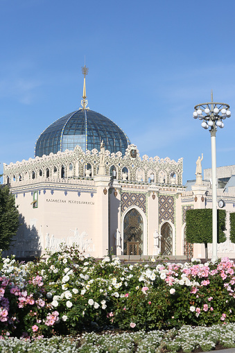 Belvedere Palace with pond in Vienna, Austria