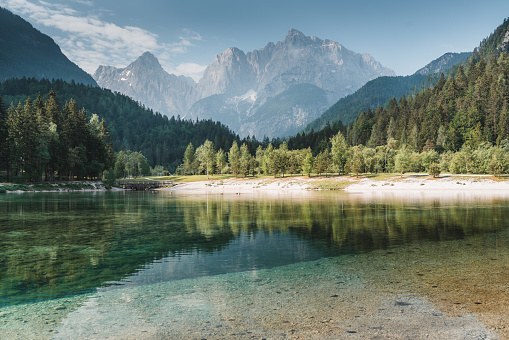 Lake in Julian Alps, Slovenia