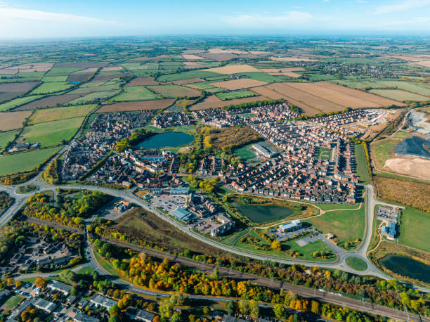 istock Aerial video shooting in Milton Keynes, UK 1434520466