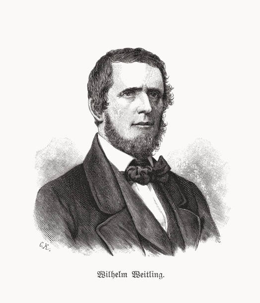 istock Wilhelm Weitling (1808-1871), German political activist, wood engraving, published 1893 1434521212