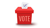 ballot box for presidential election in USA