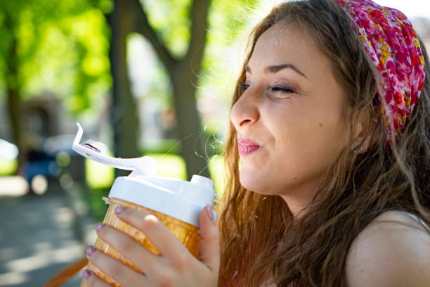 istock Beautiful woman, summer time 1434529098