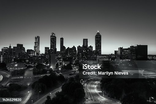 istock noir city view of Atlanta 1434529820