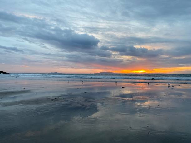 istock Gorgeous colorful Southern California beach sunset. 1434536142