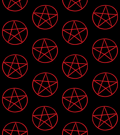 Bitmap Pentagram Vector Hand Drawn Doodle Sketch Pentagram Stock Illustration - Download ...