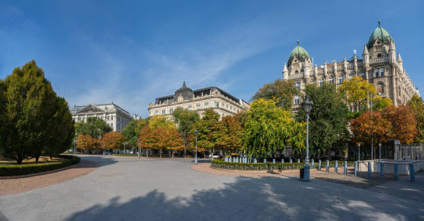 istock Panoramic view of Buildings at Liberty Square - Budapest, Hungary 1434540036