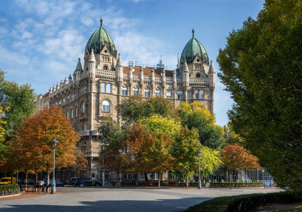 istock Swabian apartment building at Liberty Square - Budapest, Hungary 1434540458