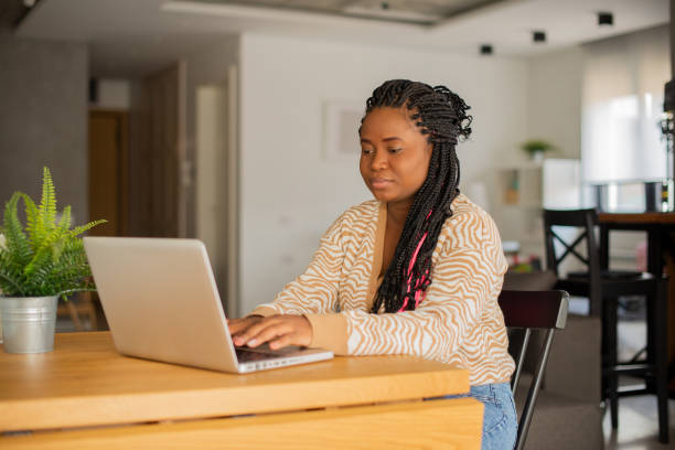 istock Woman working from home 1434544052