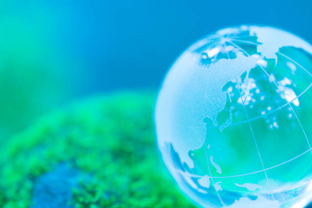 Eco green concept with world map