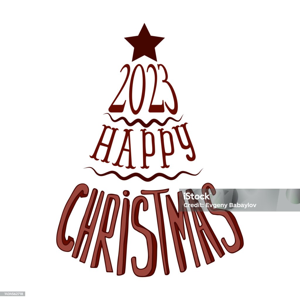 Vetores de Árvore De Natal Escrita Com Texto Composto Por Palavras De Natal  2023 Ano Vetor e mais imagens de 2023 - iStock