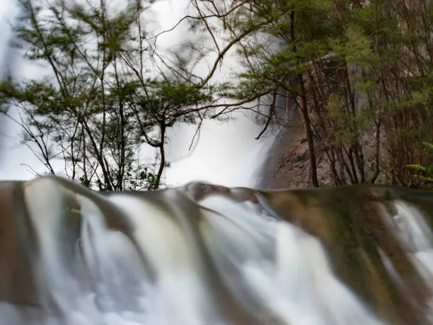 Photo of Close up long exposure waterfall