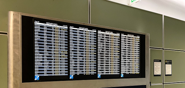 On august 23, 2022 this is the information arrival and departure board posted in the Seattle SeaTac international airport.  This information is updated constantly and millions of traveler rely on the information posted here.
