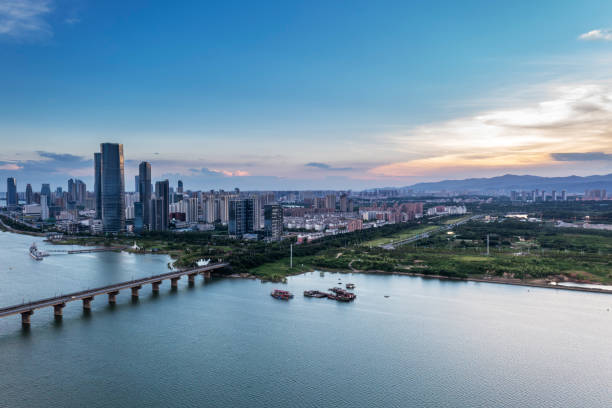 istock Sunset in the city in China 1434590365