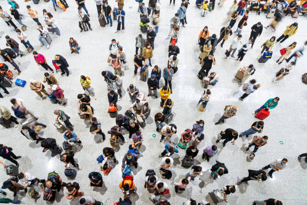istock Crowds waiting at the railway station 1434594504