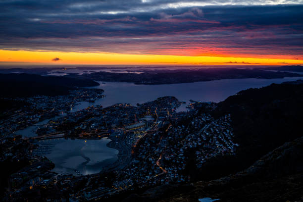 istock Sunset over Bergen, Norway 1434605051