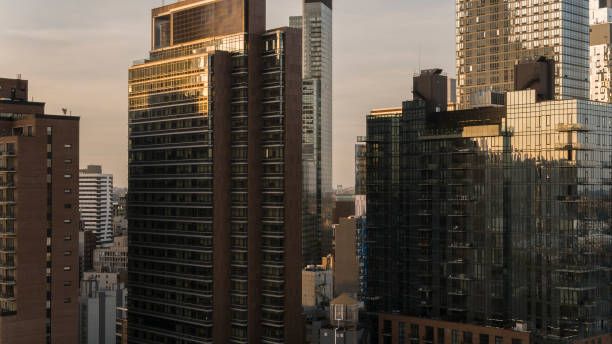 istock Modern, luxury condominiums exterior at sunset. 1434607404