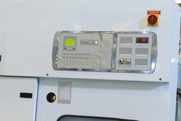 istock Control device and machinery used in the factory 1434607616