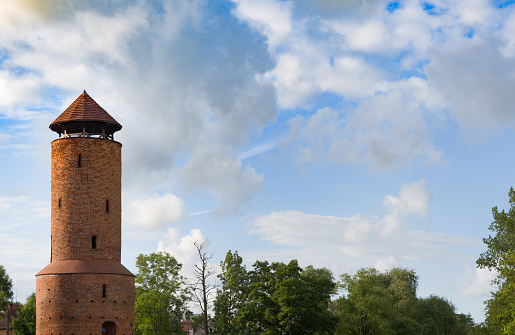 Histopric Powder Tower in Gryfice town, West Pomerania Province of Poland