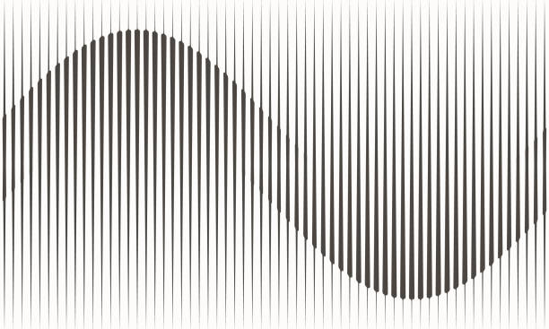 ilustrações de stock, clip art, desenhos animados e ícones de abstract art geometric background with vertical lines. optical illusion with waves and transition. - gray silver environmental conservation backgrounds