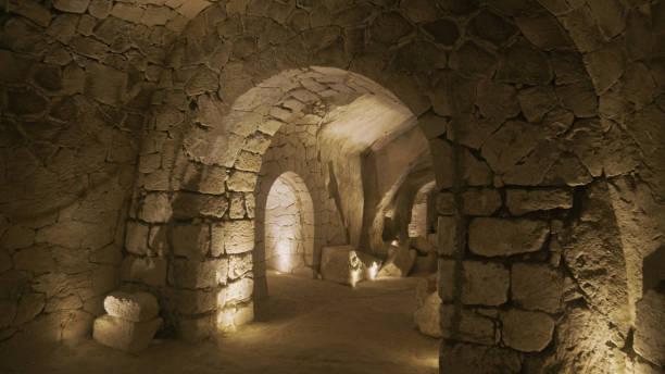 istock An ancient building made of sand and stone - the inside view 1434625741