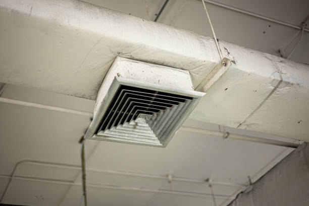 istock old air conditioner hole pipe vent with grill air flow distributor in office need to clean 1434627641