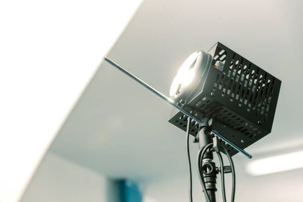istock LED COB Continues Light for photography on duty in studio 1434627957