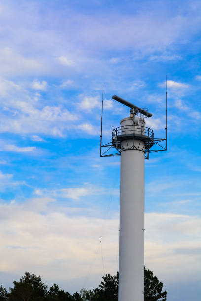 istock COASTAL SURVEILLANCE radar system. The Marine radar on tower. 1434630777