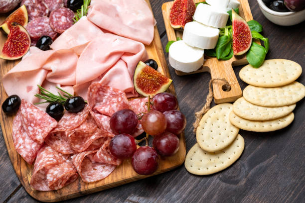 istock Antipasto platter cold meat plate 1434639414