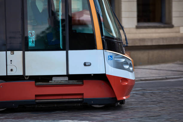 istock Tram public transportation in Praha, Czech republic. 1434641110