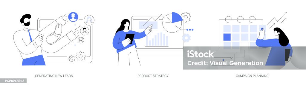 Abstract Strategy Visual Sales Strategy Abstract Concept Vector Illustrations Stock Illustration ...