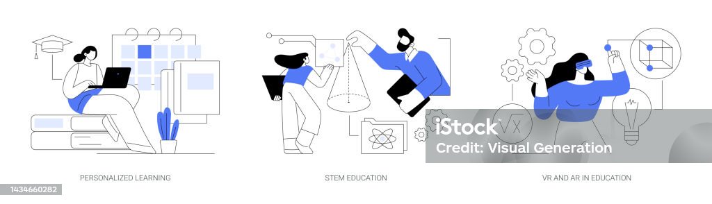Modern Learning Abstract Concept Vector Illustrations Stock ...